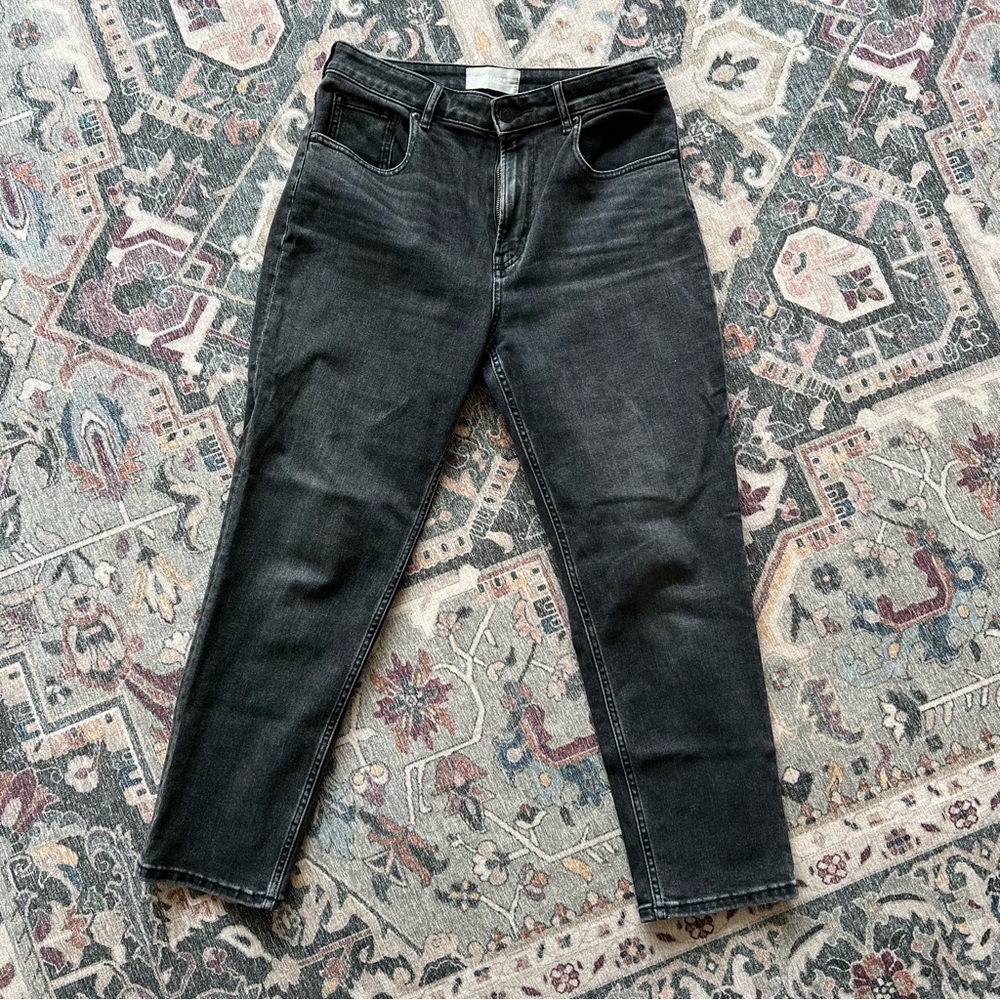 Everlane Curvy Cheeky Jean Washed Black